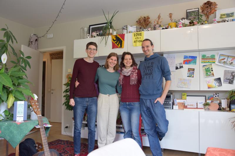 Felix und Sandrine mit ersten Cousurfing Hosts